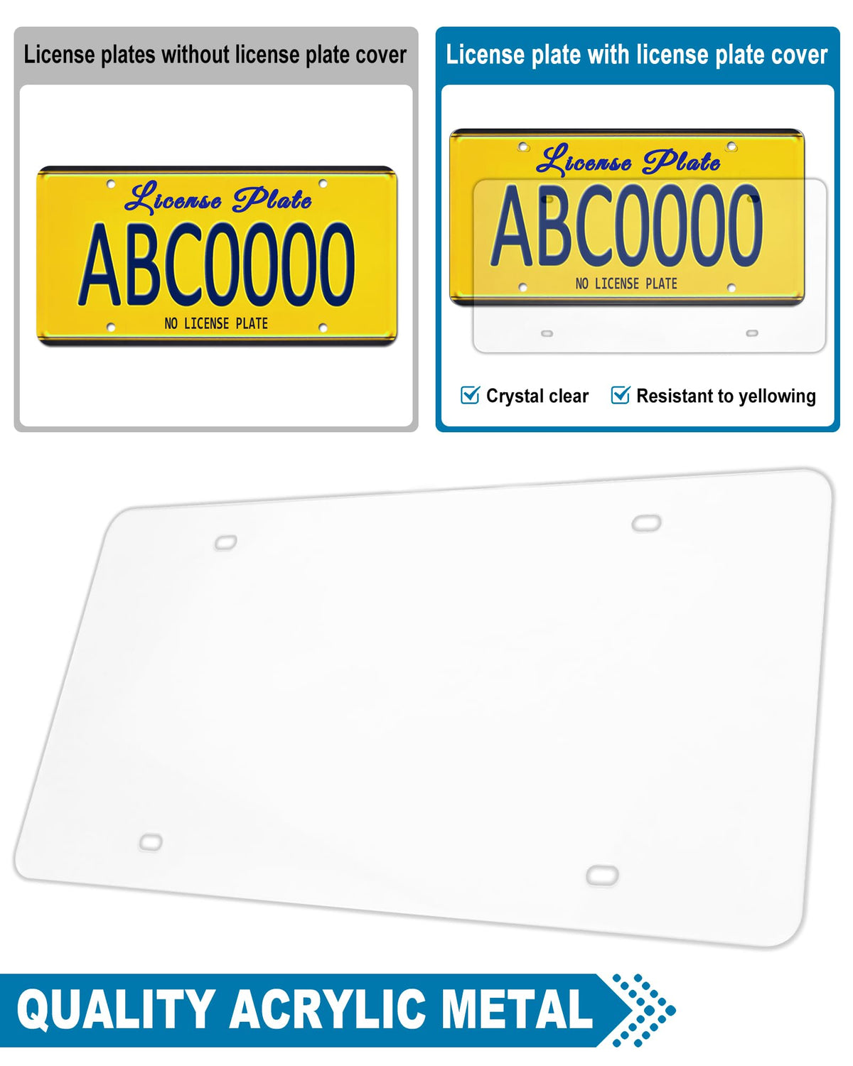 ZXFOOG acrylic cover close-up highlighting crystal clarity and sun resistance