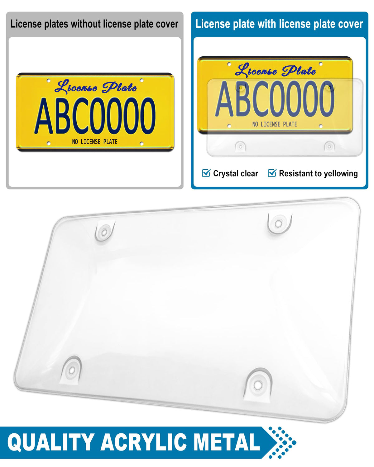 ZXFOOG acrylic close-up showing crystal clarity and thin edge for visibility
