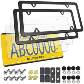 ZXFOOG clear protector and frame set showing contents and benefit of complete kit