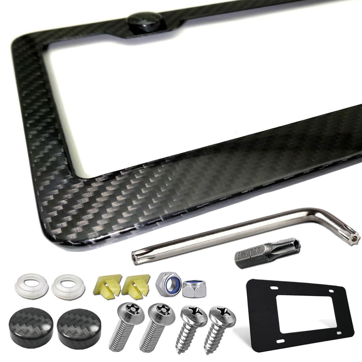 ZXFOOG front view carbon fiber frame showing sleek finish and protection