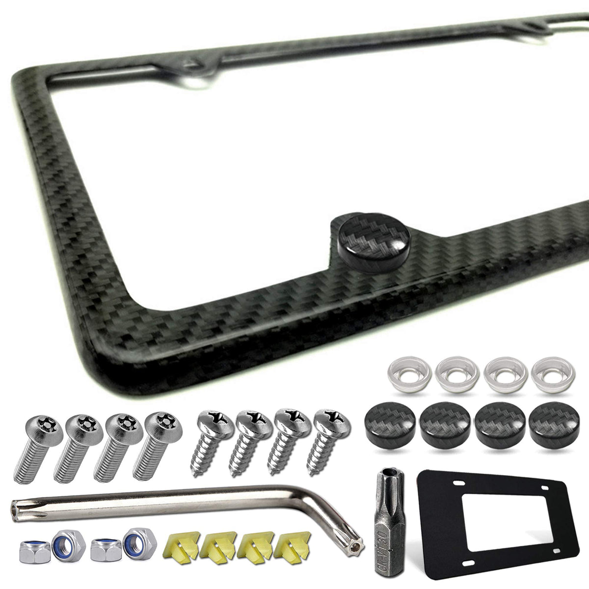 ZXFOOG front view carbon fiber frame showing sleek profile and protection
