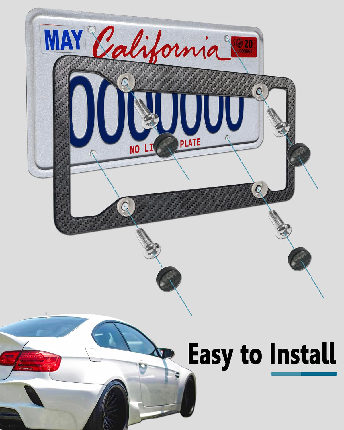ZXFOOG included screws and decorative caps for easy complete installation