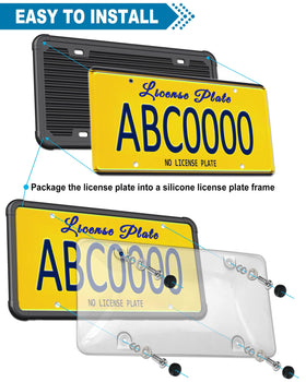 ZXFOOG mounted on car trunk rear protects plate from rain and dirt
