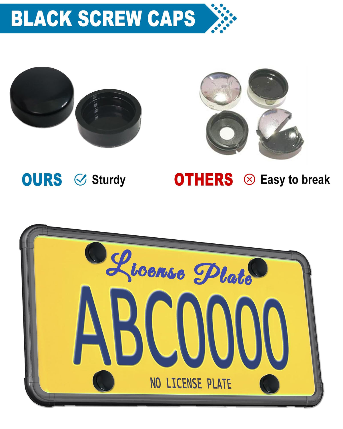 ZXFOOG screw cap detail showing finished look and corrosion protection