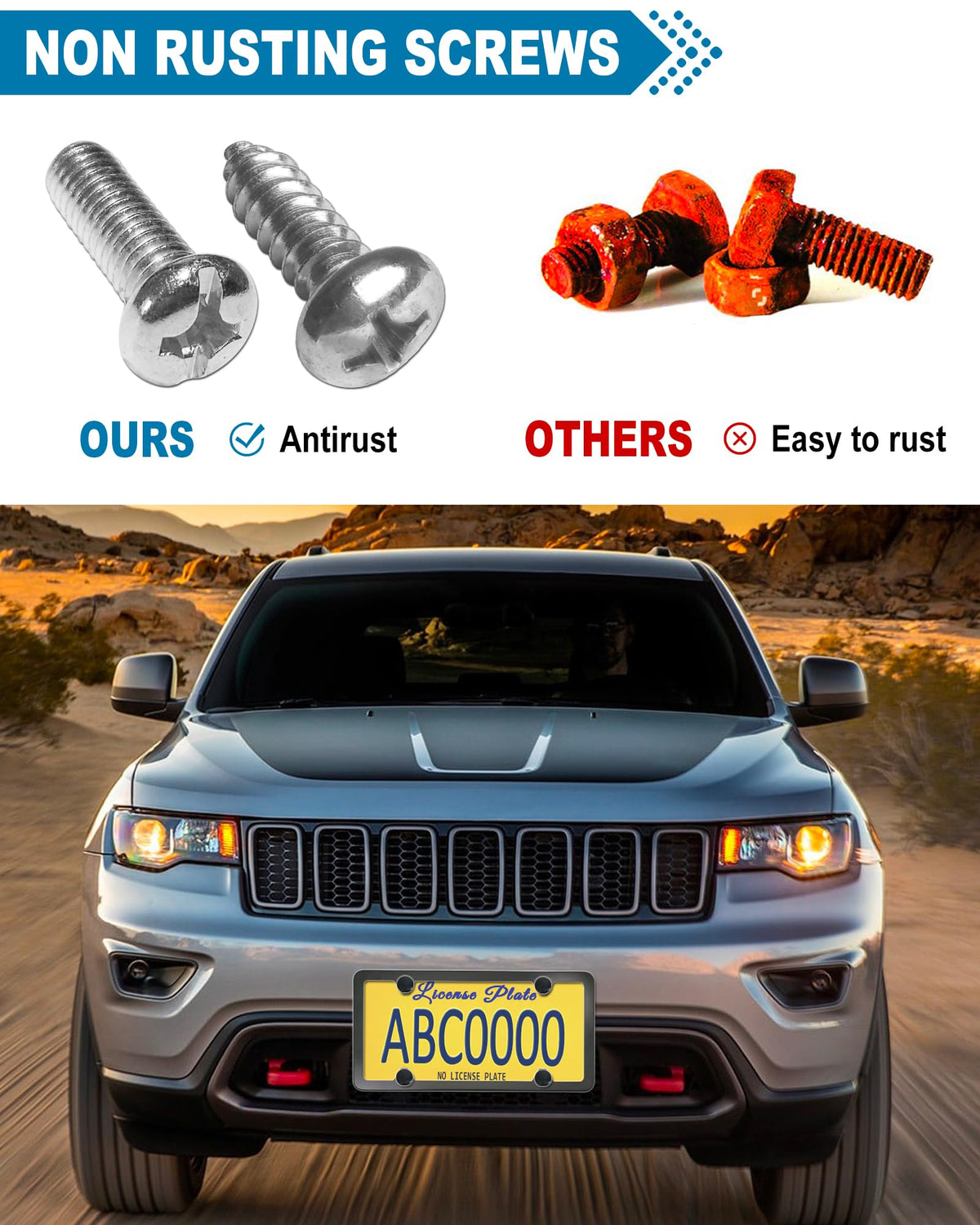 ZXFOOG license plate next to a ruler showing universal standard 12.25x6.3 inch fit