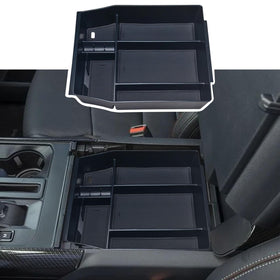 Zxiaochun front view of console tray showing organized compartments and quick access