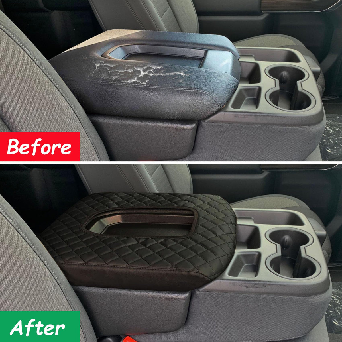 Zxiaochun installed in Silverado interior illustrating added comfort and protection