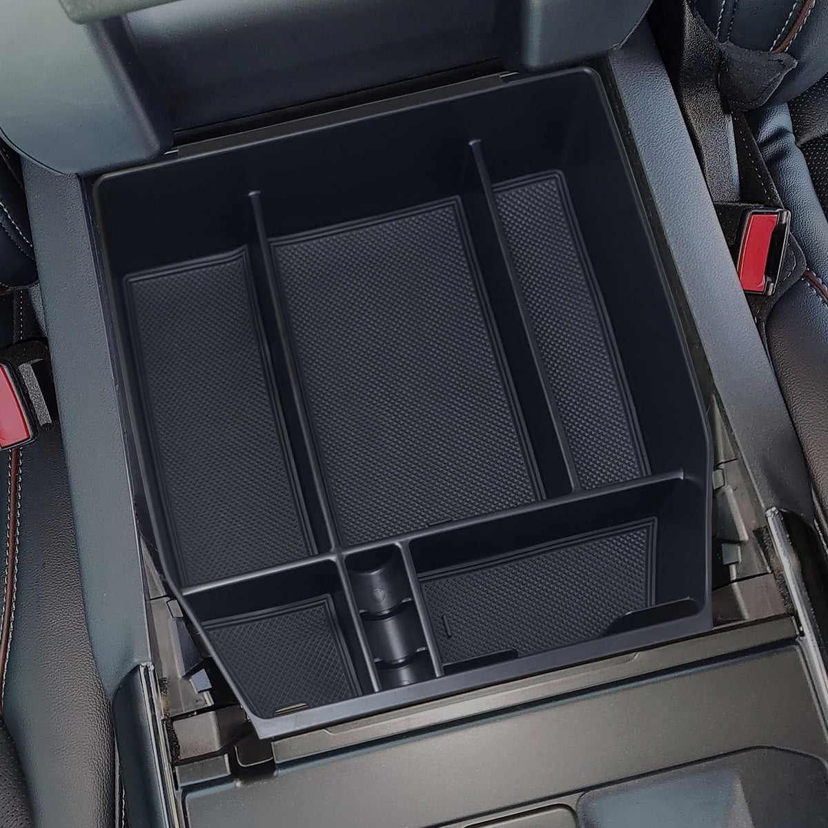 Zxiaochun lifestyle shot of truck interior showing organized console while driving