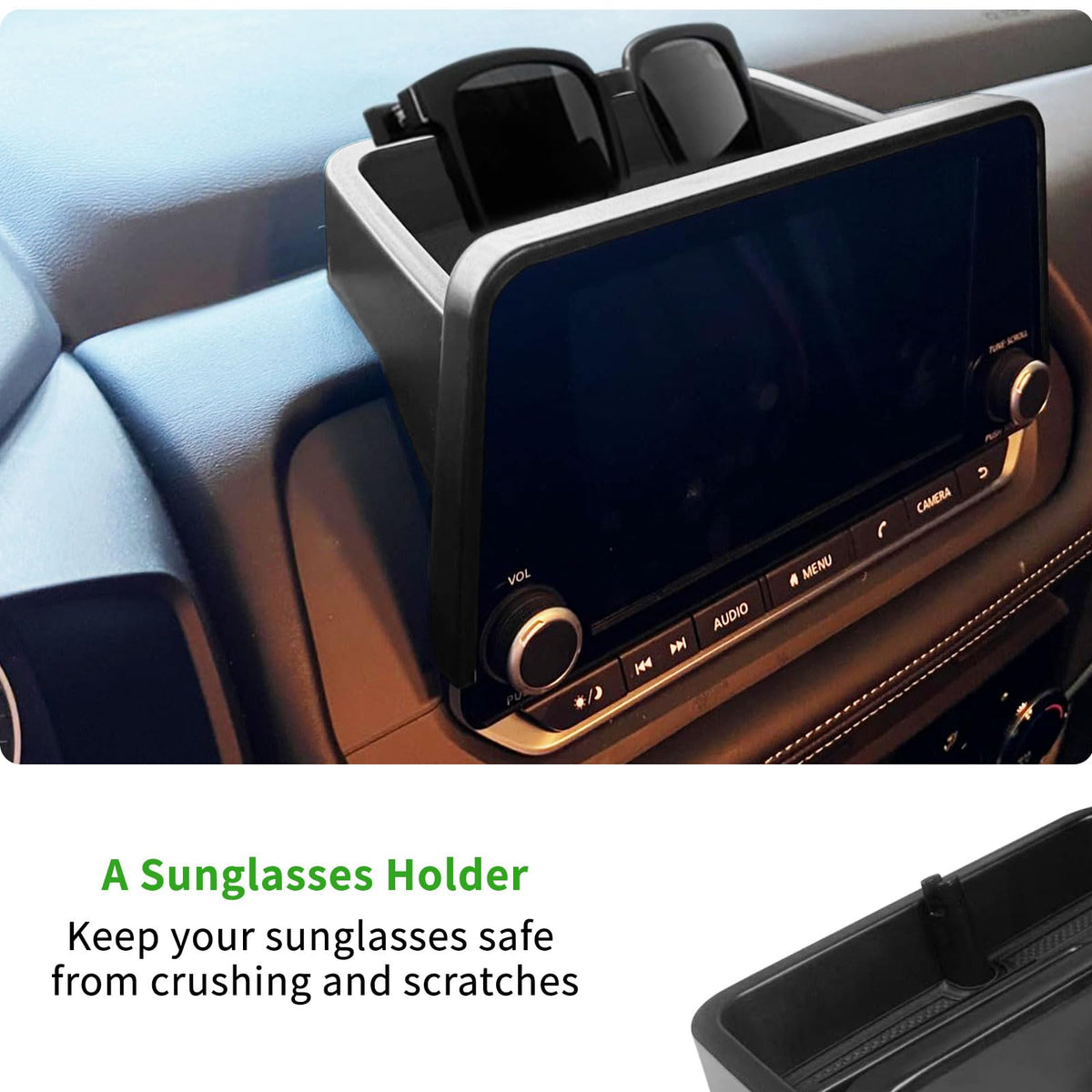 Zxiaochun lower console tray installed to show overall storage capacity