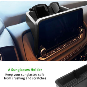 Zxiaochun lower console tray installed to show overall storage capacity