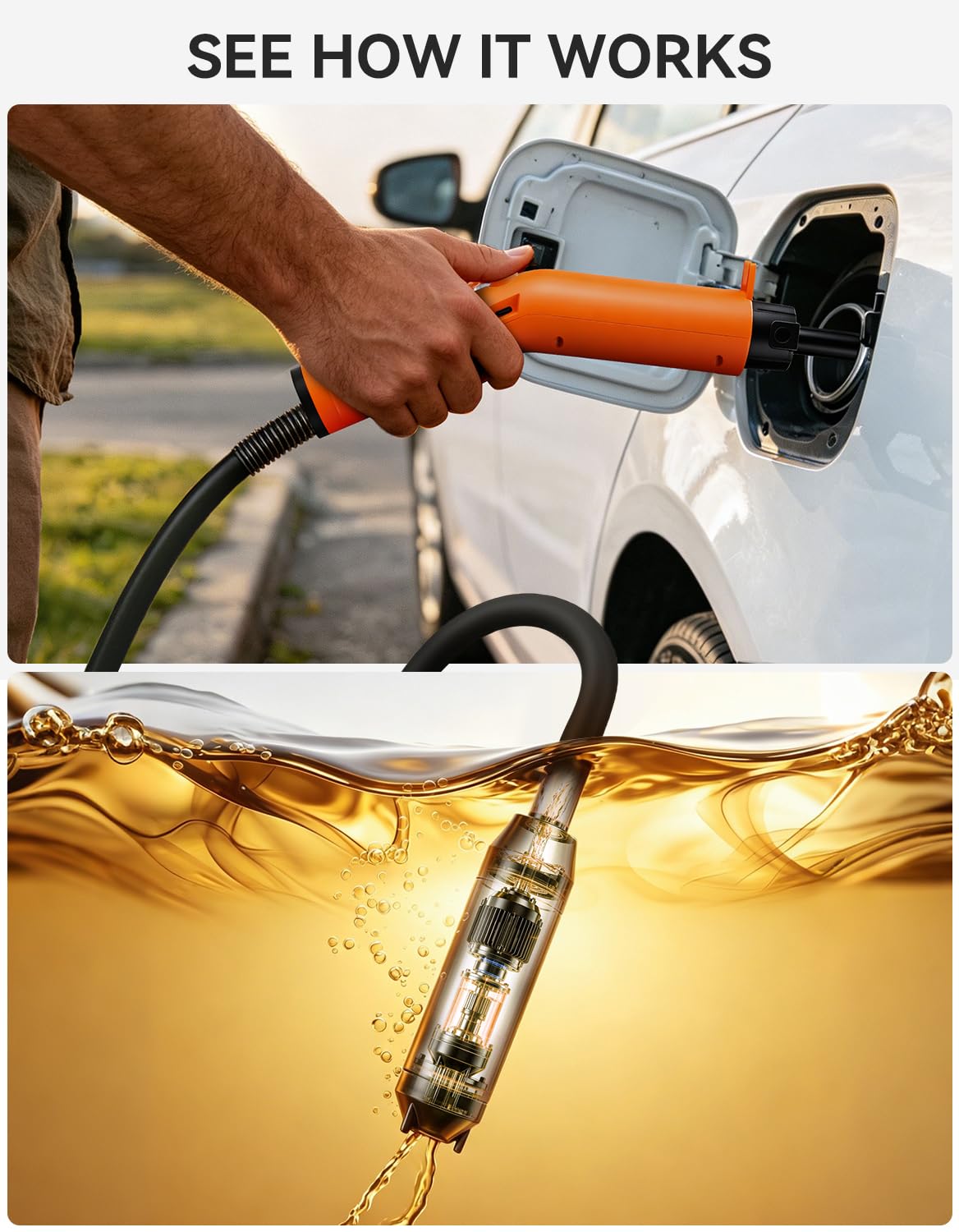 ZXINYUAN hose and rigid pickup detail for easy insertion and reliable flow
