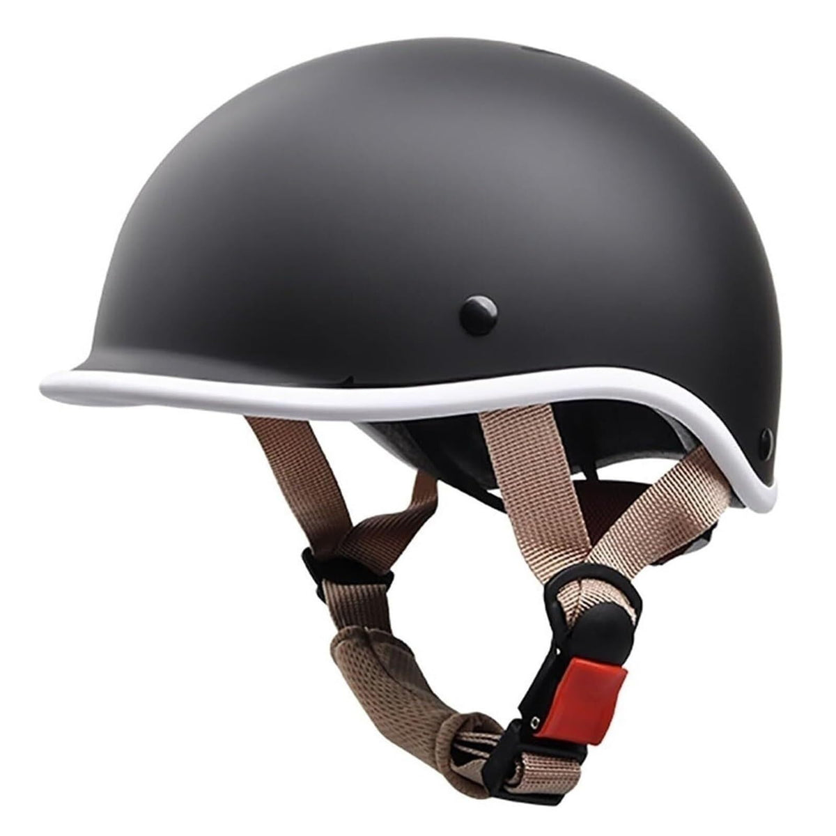 ZXKWFL front view open-face helmet showing shape and vintage look for safety
