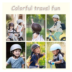 ZXKWFL child wearing helmet while riding scooter for supervised protection