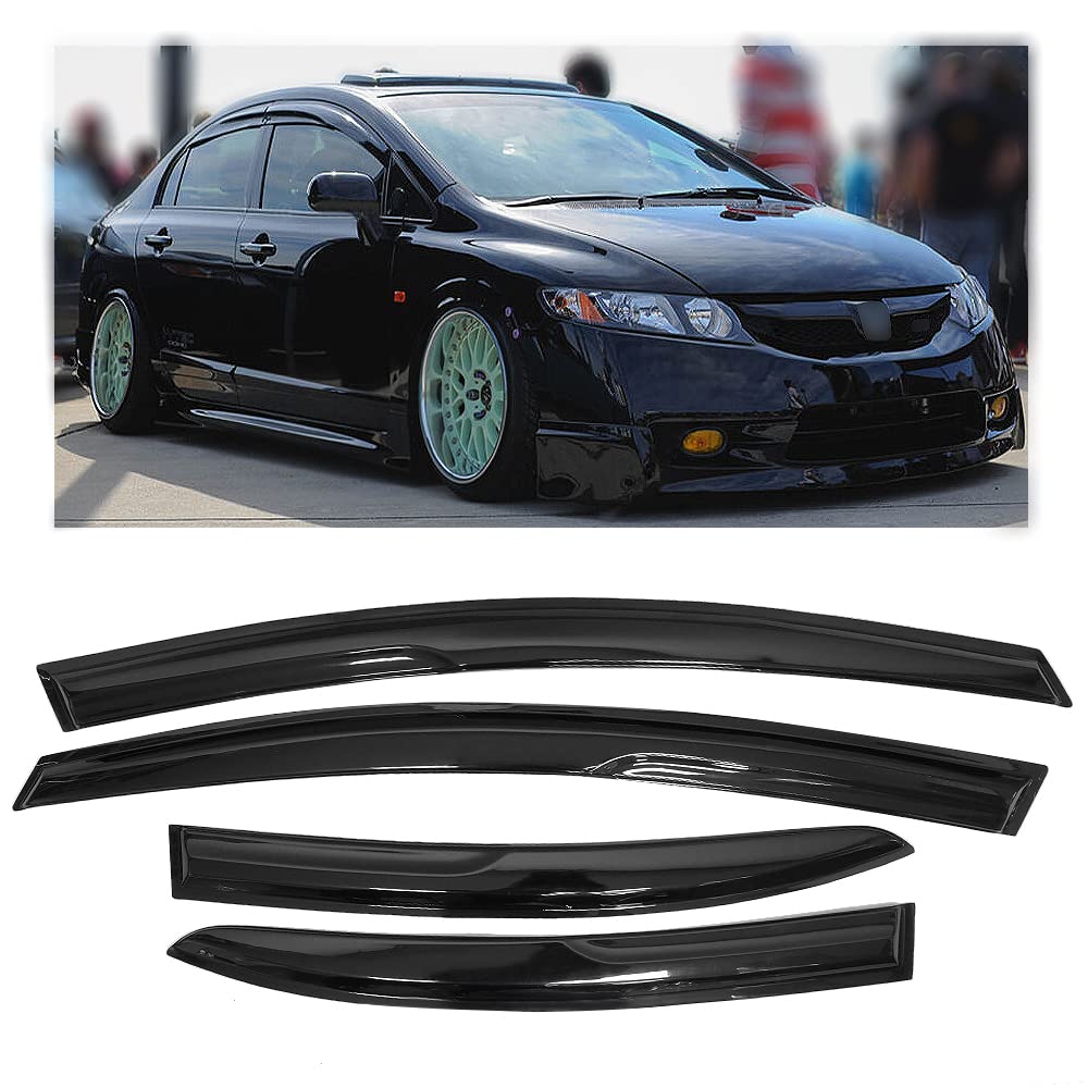 ZXMOTO front view installed on Civic shows clean fit and improved airflow