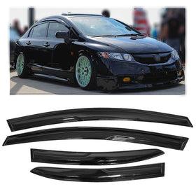 ZXMOTO front view installed on Civic shows clean fit and improved airflow