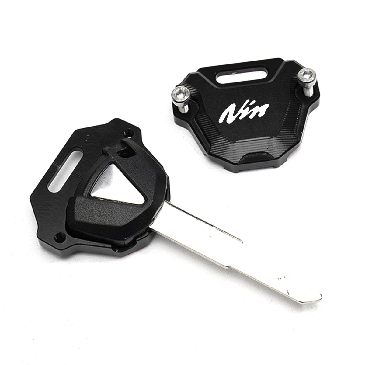 ZYAKOMO key on motorcycle keyring showing improved grab-and-go use