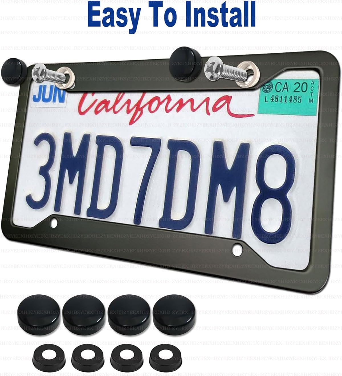 ZYEEXHB installed on vehicle highlighting secure fit and enhanced plate appearance