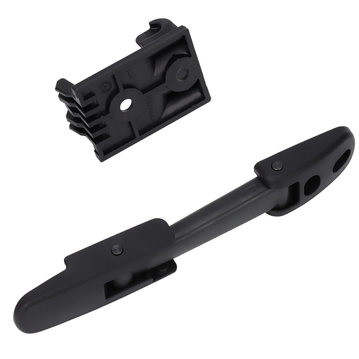 Zyklonix latch next to ruler showing dimensions for fit verification