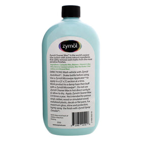 ZYMÖL Z503 applied on car hood with applicator pad demonstrating polish and visible shine benefit