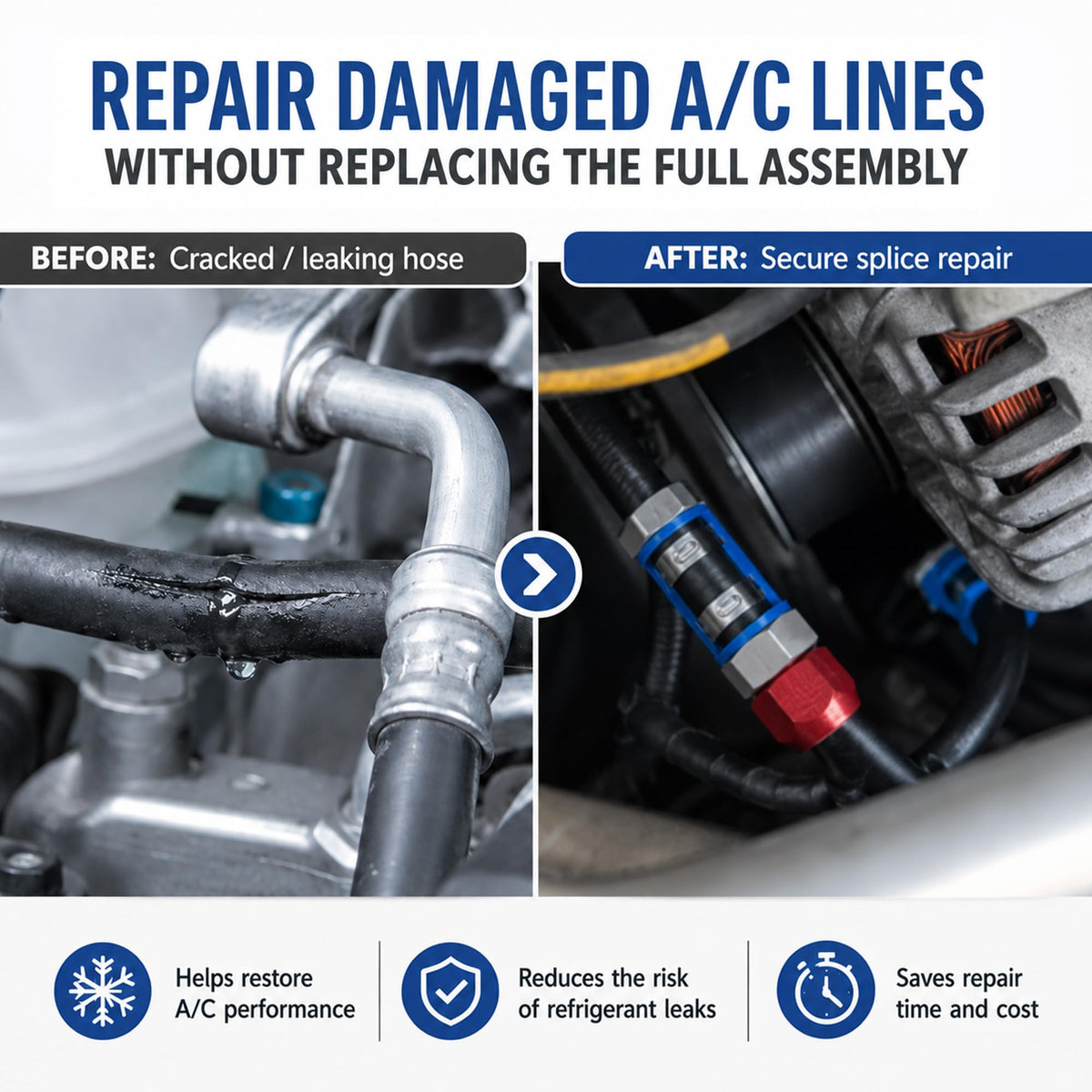Zymurgoes 24 inch replacement hose laid out to show exact length and flexibility benefit