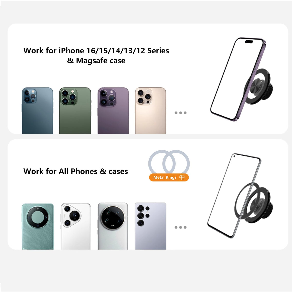 zynkeon package contents including tool-free base and two adhesive metal rings