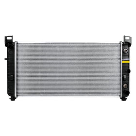 Zynrako radiator front view showing full-length core for direct-fit replacement