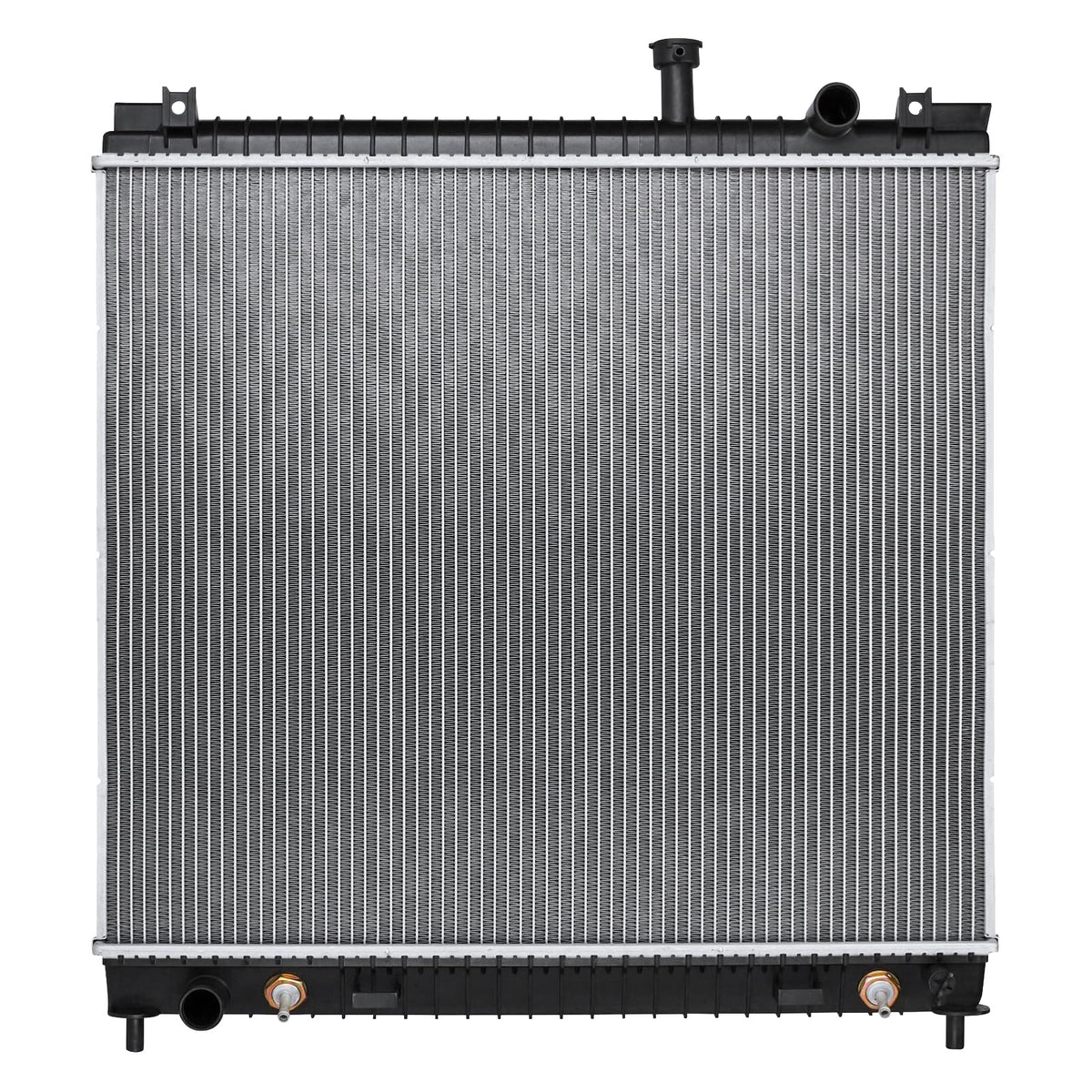 Zynrako front view radiator showing full fit and mounting ease