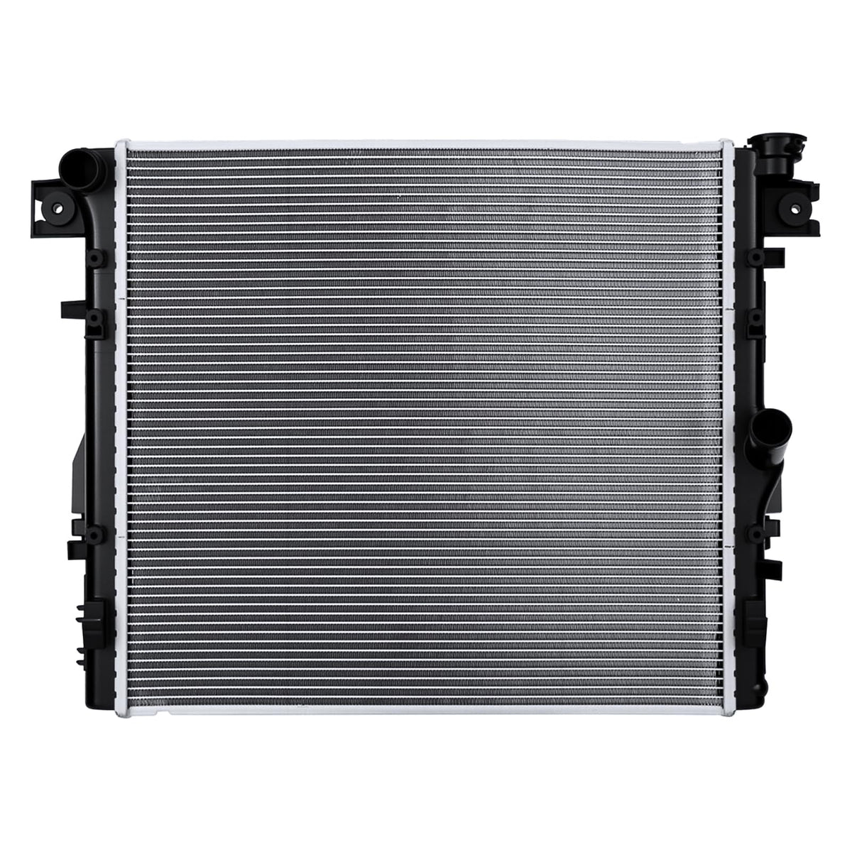 Zynrako radiator front view showing full core and mounting points for accurate fit