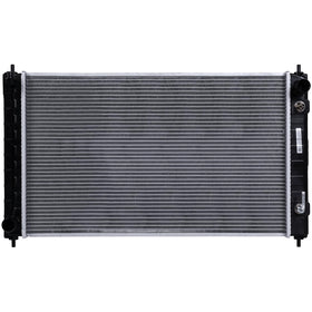 Zynrako radiator front view showing full core and factory-fit connections for easy replacement