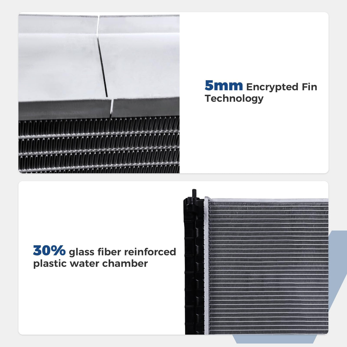 Zynrako radiator installed in Nissan engine bay demonstrating fit and compatibility