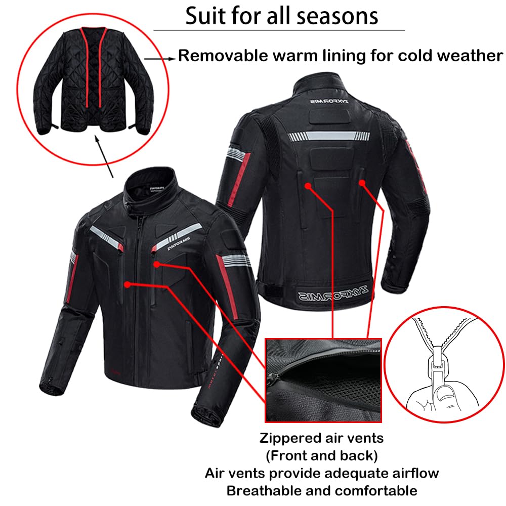 Zyxformis removable thermal liner folded for versatile all-season comfort