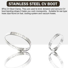 Zzyyldu pack of ten crimp bands laid out, ready to install for dependable sealing